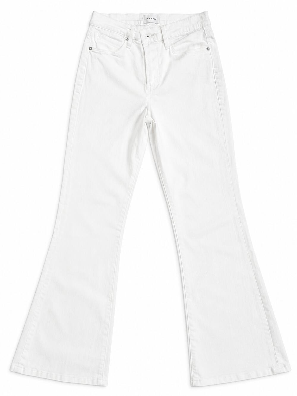 FRAME Le High Flare White Jeans – Size 27